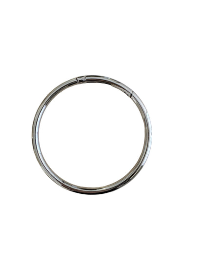 Interchangeable carabiner Rings in silver for the Parker Clutch