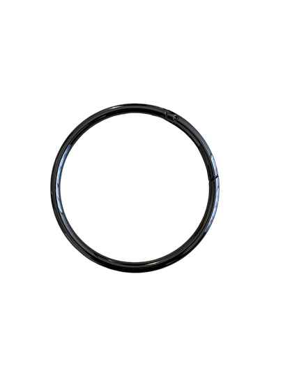 Interchangeable carabiner Rings in black gunmetal for the Parker Clutch