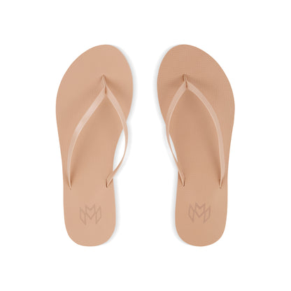 Lux Dune minimalist flip flop with arch support in sand beige.