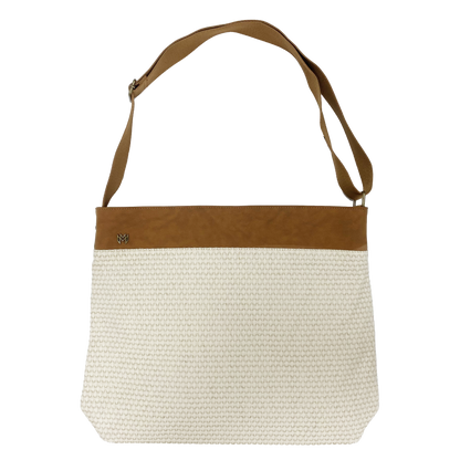Monroe Messenger bag in Hampton with brown adjustable strap 
